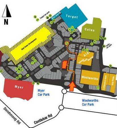 Chadstone Shopping centre location